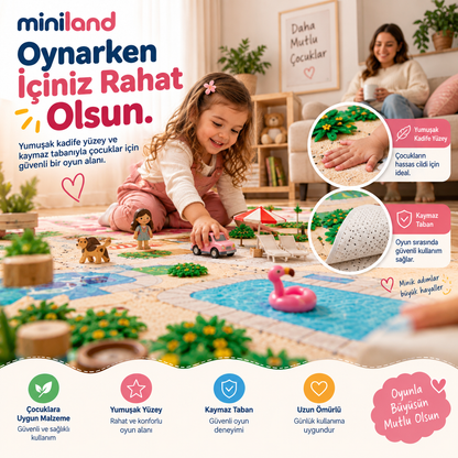 Miniland - Barbie Temalı Oyun Halısı
